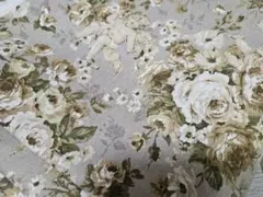 SALE ✨綿麻キャンバス 天使と薔薇