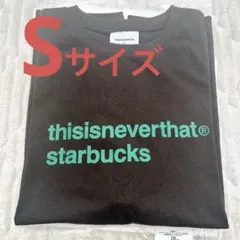thisisneverthat starbucks Tシャツ オフブラック L - メルカリ