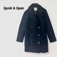【良品】Spick & Span スピックアンドスパン ピーコート　ネイビー38のサムネイル