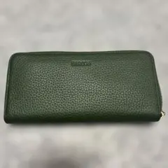 【極美品】バルコス BARCOS 長財布 緑 グリーン 金運アップ レザー