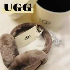 【新品未使用】UGG イヤーマフ シープスキン グレー札付き アグ ヘッドホン