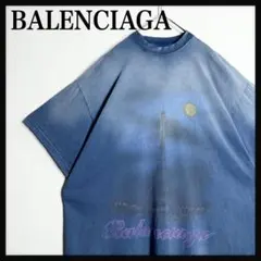 【激レア入手困難☆即完売モデル】バレンシアガ フェード加工 バックロゴ Tシャツ 激レア入手困難☆即完売モデル】バレンシアガ フェード加工 バックロゴ
