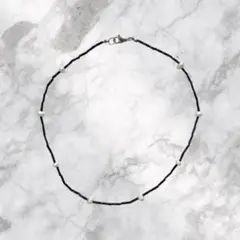 淡水パールのチョーカーネックレス【金属アレルギー対応】ビーズネックレス