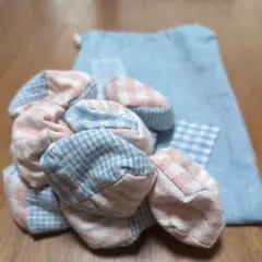 ハンドメイド 布製 お手玉 10個セット袋付きのサムネイル