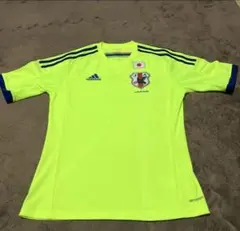 【値下げ】サッカー 日本代表 蛍光イエロー ユニフォーム アディダス 14/15