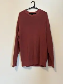 BEAMS HEART リブ編み ニットセーター L 赤のサムネイル