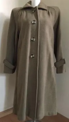 ウール￼オリーブグリーン ロングコート