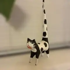 木製 猫の置物 オブジェ インテリア
