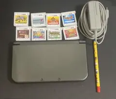 ニンテンドー3DS 本体 + ゲームカセット8個＋タッチペン＋充電器