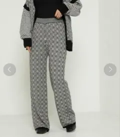 FREAK'S STORE ジャガードニット パンツ FREEサイズ