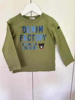 DOUBLE.B オリーブグリーン 長袖カットソー120cm