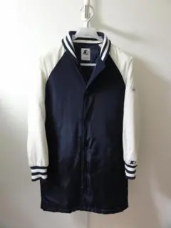 STARTER BLACK LABEL x X-girl ロング丈スタジャン 紺のサムネイル