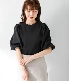 新品未使用タグ付★Sonny Label パフスリーブコンビ半袖プルオーバー