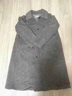 【 moussy 】チェック柄ロングコート