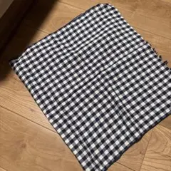 チェック柄ストール ネイビー・ホワイト