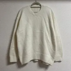 DRESKIP ドレスキップ クルーネックニット アイボリー M シンプル