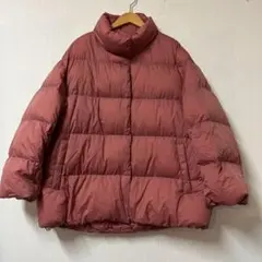 ユニクロ ウルトラライトダウンコクーンジャケット 収納袋付 3XL くすみピンク