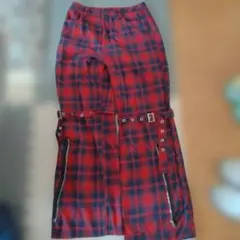最終値下げ 赤ボンテージ風パンツ