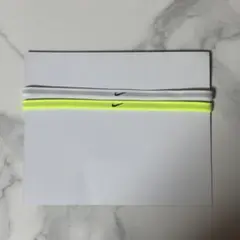 Nike ヘッドバンド 2本セット ホワイト イエロー