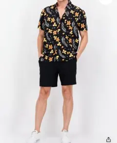Hurley ハーレー アロハシャツ ココナッツボタン Lのサムネイル