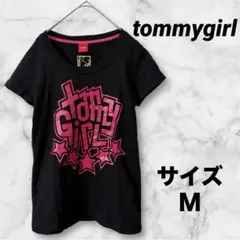 レア tommygirlトミーガール 限定Tシャツ 黒×ピンクM ヒルフィガーのサムネイル