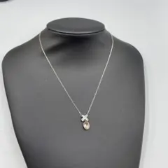 24ヴィンテージ 訳あり　スワロフスキー　クロスモチーフ ネックレス