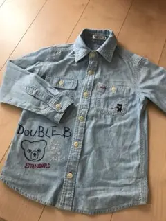 ミキハウス ダブルBのデニムシャツ 120