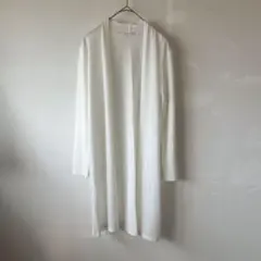 KHALITA ホワイト ロングカーディガン　M