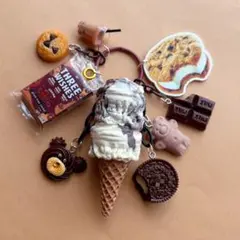 じゃらじゃらキーホルダー バッグチャーム アイス チョコ クッキー 412