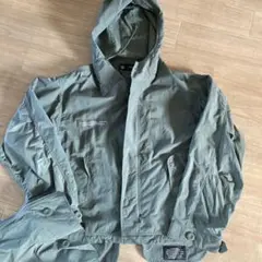 GU×UNDERCOVER フード付きナイロンジャケット S カーキ