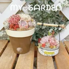 そのまま飾れる多肉植物♥️2点セット♪寄せ植え鉢 リメイク缶