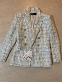 特別価格！ 新品 タグ付き ZARA テーラードジャケット ダブルブレスト