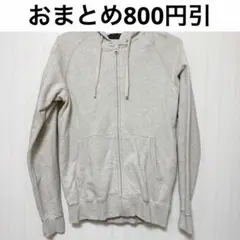 抗菌防臭機能付き綿100% フルジップスウェットパーカ M