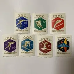 1972年 札幌オリンピック記念切手 ブルガリア発行 6種セット 使用済み