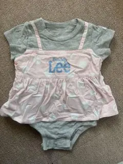 Buddy Lee ドット柄ロンパース グレー・ピンク　70