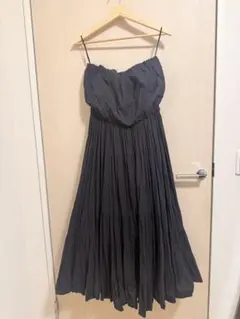 see hy chloe ベアトップ ワンピース 38 Mサイズ相当 ネイビー - メルカリ