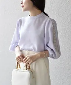 新品未使用】タックショルダーペプラムブラウス 星玲奈さんコラボ 