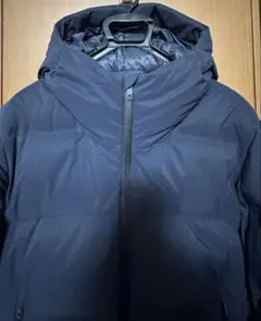 【美品】ユニクロ　シームレスダウンジャケット　ネイビー(紺)