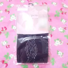 【新品】部分レースアミタイツブラックm♡petit by misakoのサムネイル