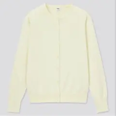 UNIQLO UVカットスーピマコットンクルーネックカーディガン（長袖）