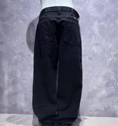 USA古着 RUSTLER ラスラー ワイド baggy ブラックデニムパンツ