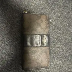 コーチ 長財布 ブラウン ブラック