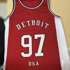 H&M DIVIDED DETROIT 97 レッド ユニフォームS レディース