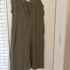 FREAKS STORE ノースリーブワンピース カーキ