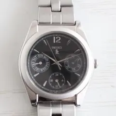 値下げ中❗️セイコー LUKIAレLK腕時 SEIKOルキア5Y89ブラック - メルカリ