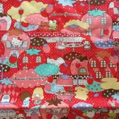 サンリオ/キャラMIX オックス生地 :いちごタウン/200cm2017年製R