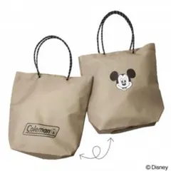 オトナミューズ7月号付録　コールマン/ディズニー両A面トートバッグ