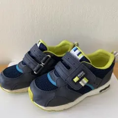 スニーカー　キッズ　ムーンスター　キャロット　ネイビー　18.0㎝　3E