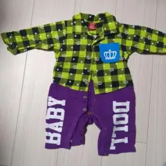 BABY DOLL チェック柄ロンパース