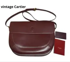 美品 vintage Cartier カルティエ マストライン ショルダーバッグ
